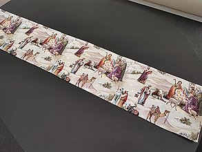 Úžitkový textil - Vianočná gobelínová štóla Svätá rodina, Biblický príbeh - 14953967_