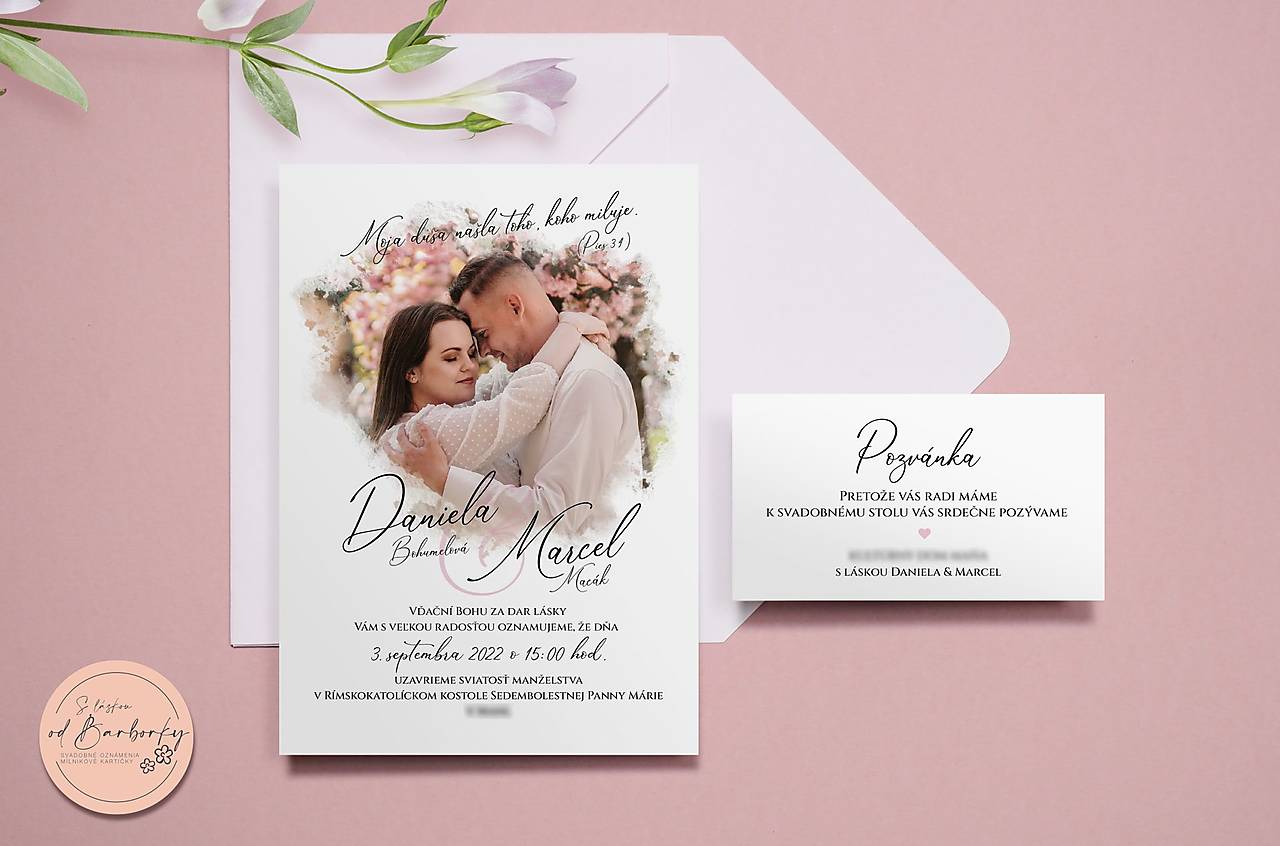 Svadobné oznámenie B#44
