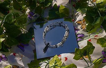 Náhrdelníky - Korálkový náhrdelník - ónyx - 14953708_