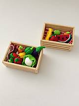 Hračky - Bedničky s ovocim a zeleninou-miniatura - 14953467_