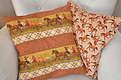 Úžitkový textil - Vankúš s koňmi - 14958196_