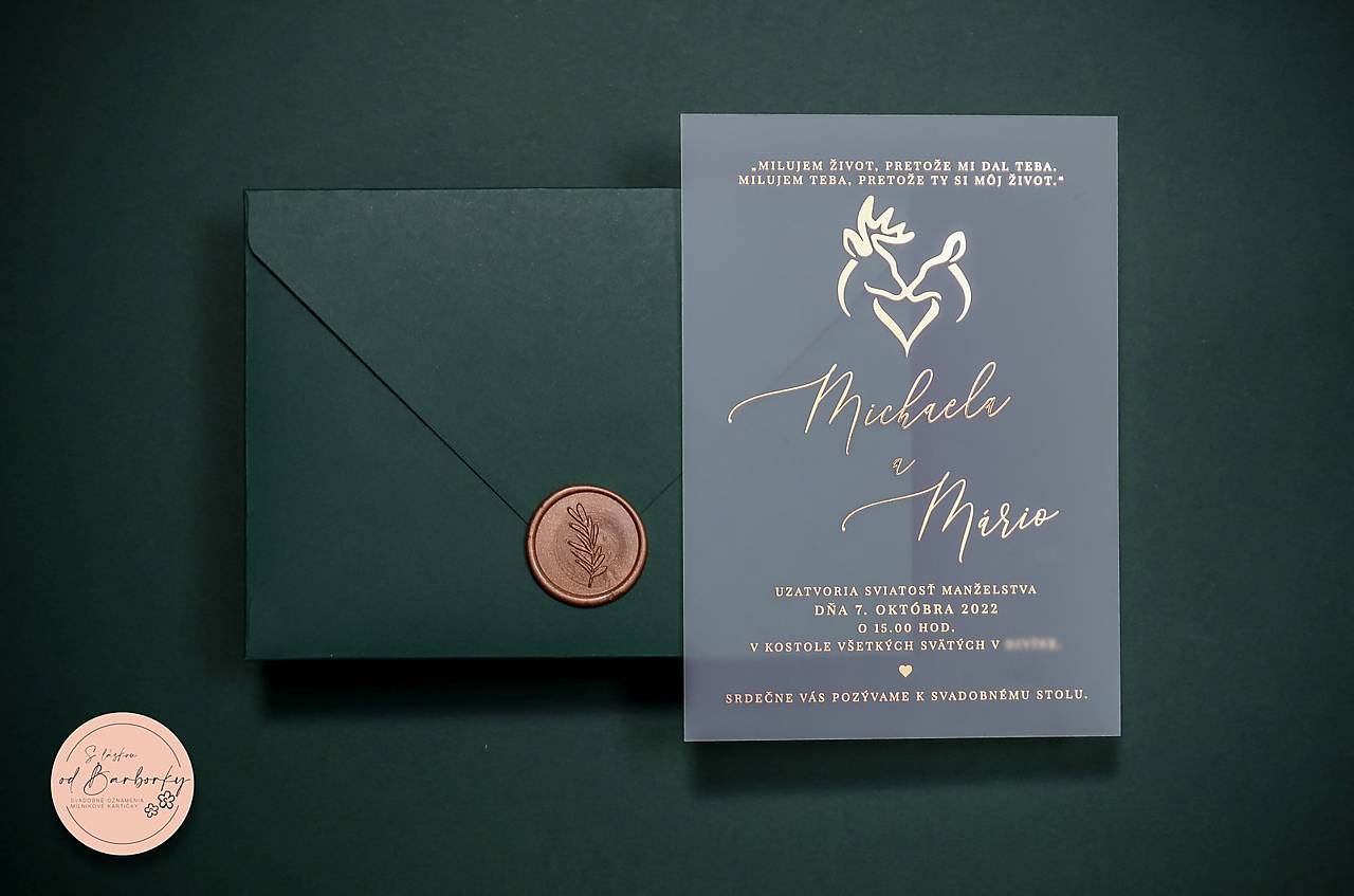 Svadobné oznámenie B#53