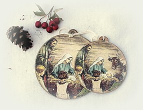 Dekorácie - Vianočná ozdoba (Priemer 8 cm) - 14956254_