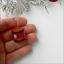 Polotovary - Vianočná drevená figúrka - bubon - 14955591_