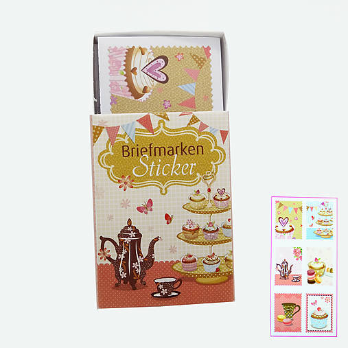 Papier - Samolepky s tvarom známok - 14960550_