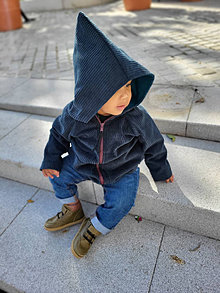 Detské oblečenie - Menčestrový kabátik "amsterdam green" - 14961424_