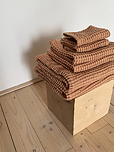Úžitkový textil - Ľanový vaflový uterák | Waffle uterák - 14960896_