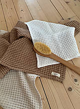 Úžitkový textil - Ľanový vaflový uterák | Waffle uterák - 14961017_