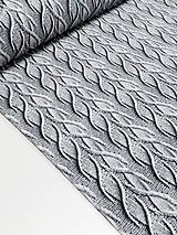 Textil - Zamat s 3D štrikovanou potlačou - 14965457_