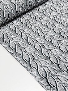 Textil - Zamat s 3D štrikovanou potlačou - 14965457_