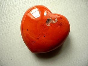 Minerály - Nevrt. srdíčko 39 mm - jaspis červený, č.12f - 14965851_