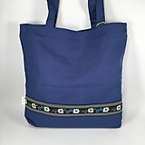 Veľké tašky - Modrá veľká taška, plesnivec - 14969356_