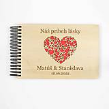 Papiernictvo - Svadobný album, svadobná kniha – Vyrezané srdiečka - 14968289_