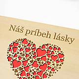 Papiernictvo - Svadobný album, svadobná kniha – Vyrezané srdiečka - 14968292_