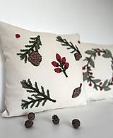 Úžitkový textil - Vianočný vankúš - Borovica - 14969573_