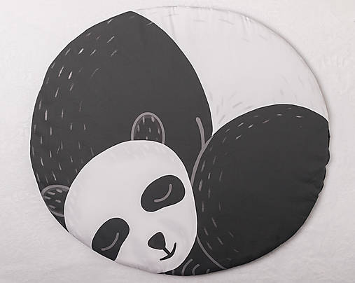 Detský textil - Podložka na hranie panda 105 cm - 14969944_