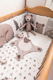 Detský textil - Mantinel do postieľky medvedík 240 cm - 14970085_