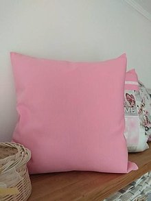 Úžitkový textil - Vankúš v ružovom - 14975012_