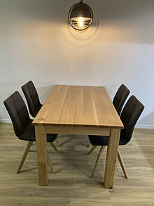 Nábytok - Dubový stôl s rezbou - 14974566_