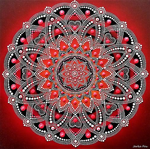 Obrazy - MANDALA LÁSKY a VÁŠNE❤️energetický obraz - 14975697_