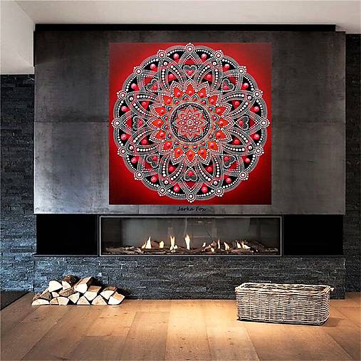 Obrazy - MANDALA LÁSKY a VÁŠNE❤️energetický obraz - 14975728_