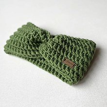 Čiapky, čelenky, klobúky - Čelenka TURBAN " Zelená " - 14973686_