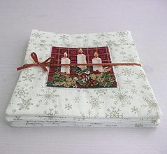 Úžitkový textil - Vianočné dekorácie 2 - podšálky - 14976324_