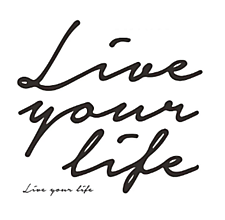 Papier - Nálepka Live your life - 14975079_