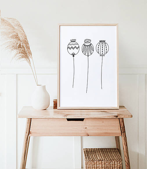 Grafika - Artprint grafika/obraz na stenu - Makovice - 14976570_