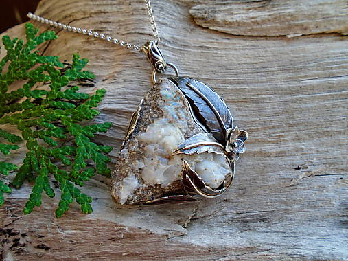 Strieborný prívesok Ag925 Dubnický opál