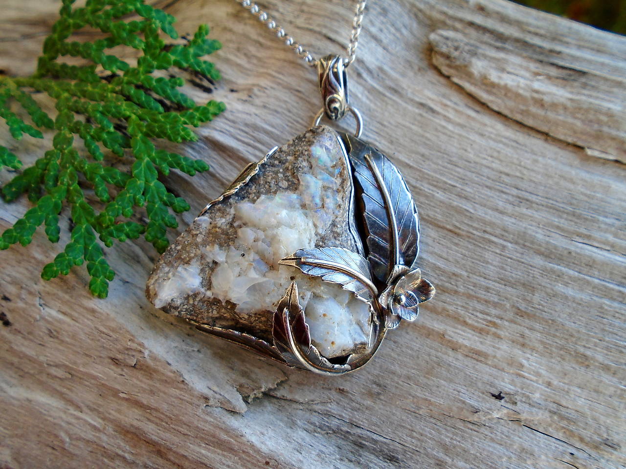 Strieborný prívesok Ag925 Dubnický opál