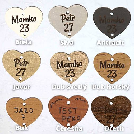 Dekorácie - Srdiečka k rodinnému kalendáru (Počet srdiečok: 10) - 14979363_