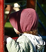 Detské čiapky - Detský úpletový čepček ostružinový pointoille - 14982564_