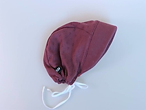 Detské čiapky - Detský úpletový čepček ostružinový pointoille - 14982566_