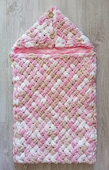 Detský textil - Fusak do kočíka  (Ružová) - 14983696_