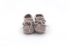Detské topánky - Béžové tenisky zimné MERINO - 14982870_