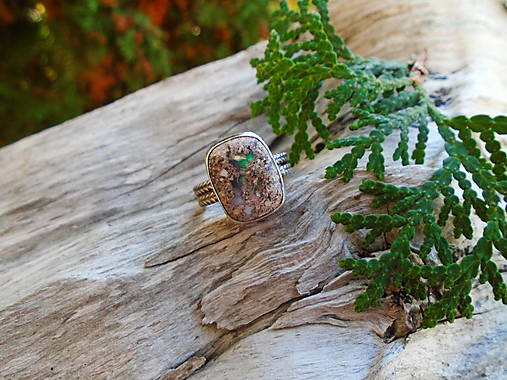 Strieborny prsteň Ag925 Dubnický opál