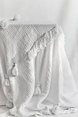 Úžitkový textil - Designová dekoračná prikrývka/prehoz - 14983000_