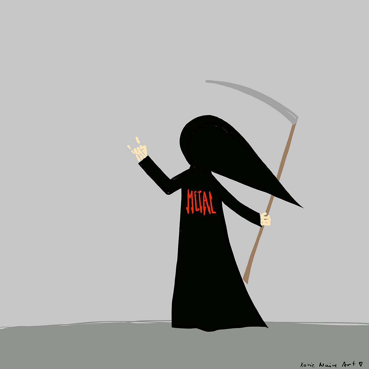 Deathmetal, Giclée Art Print 30x36