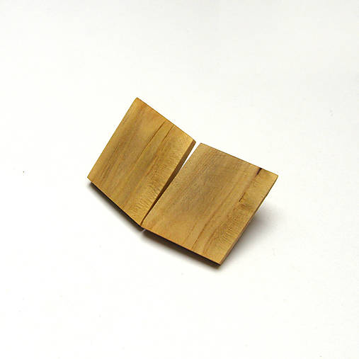 Náušnice - Drevené náušnice klipsňové - viničové - 14981575_