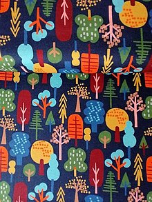 Textil - Bavlnená látka Hello Velo -  stromy - 14986979_