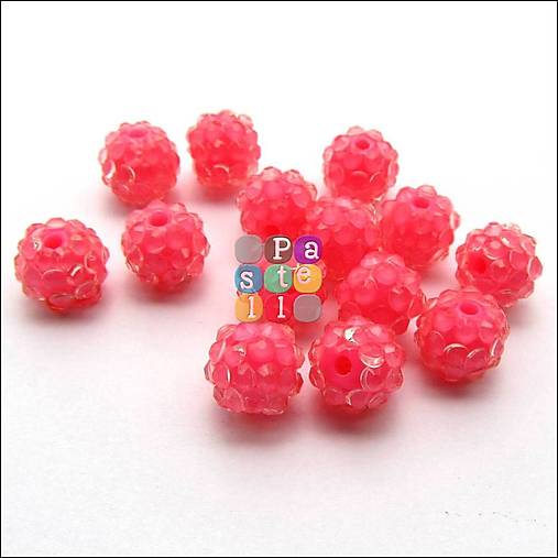 Korálky - (1413) Shamballa korálky, 11 x 12 mm - 1 ks - 14988277_