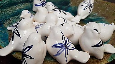 Dekorácie - Keramické ptactvo, Porcelánové - 14986012_