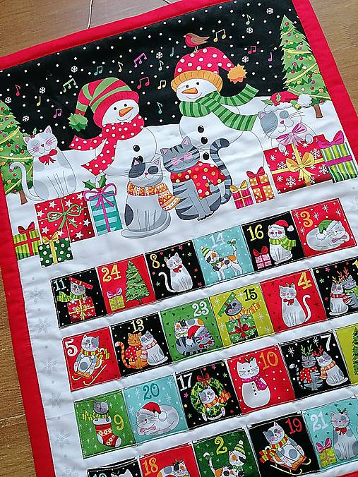 Dekorácie - Adventný kalendár Vianoce u mačičiek - 14988732_