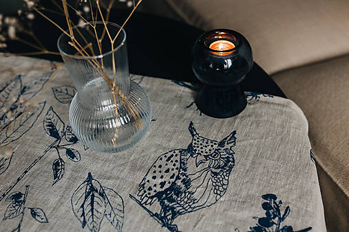 Úžitkový textil - Ľanový ubrus ,,V lese" - zakázka - 14985709_