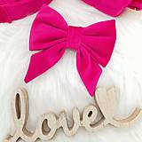 Pre zvieratá - BAXIE pink velvet, zamatový handmade obojok ružový,  cyklámenový, vodítko, mašľa, kapsička na sáčky - 14986253_