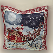 Úžitkový textil - Vianočná obliečka na vankúš - 14988654_