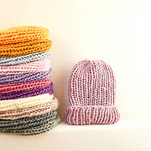 Čiapky, čelenky, klobúky - pletená čiapka Wooli (100% peruánska vlna) - 14993236_