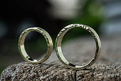 Prstene - Obrúčky potajme tepané - 14993566_