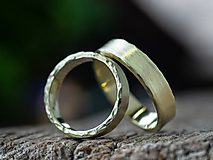 Prstene - Obrúčky potajme tepané - 14993567_